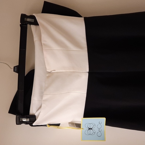 NWT, CeCe Colorblock Bow Dress (flaws) - Picture 8 of 16